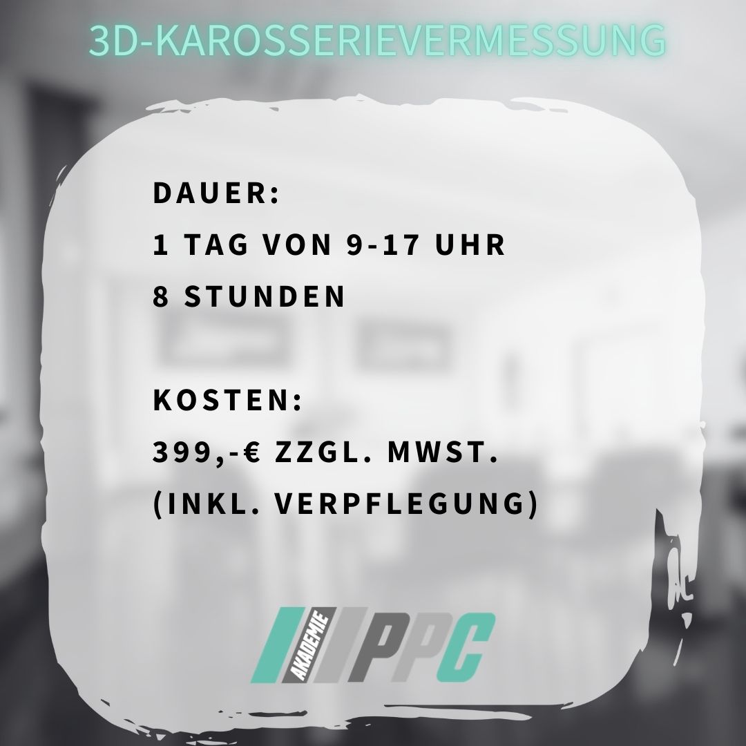Produktbild für die Fortbildung 3D Karosserievermessung für KFZ Sachverständige.