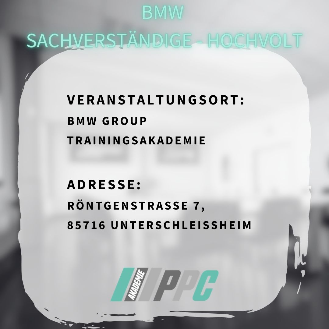 Produktbild Fortbildung Hochvolt-Technologie KFZ Sachverständige.