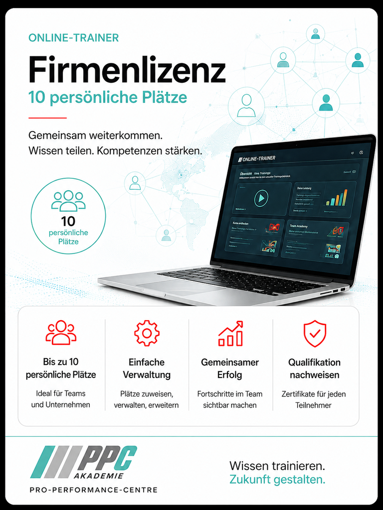 PPC Online-Trainer – Firmenlizenz – 10 persönliche Plätze