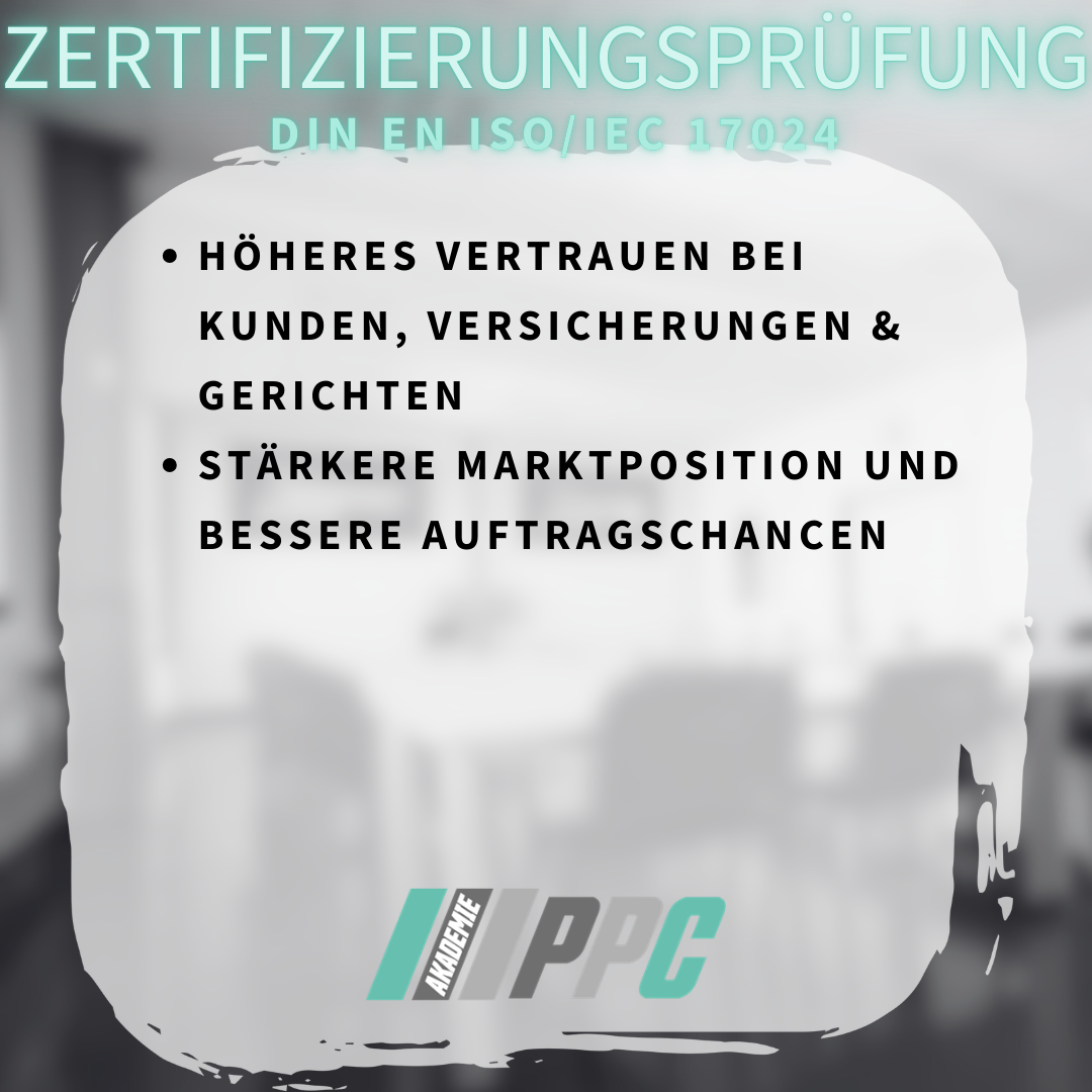 Zertifizierungsprüfung nach DIN EN ISO/IEC 17024