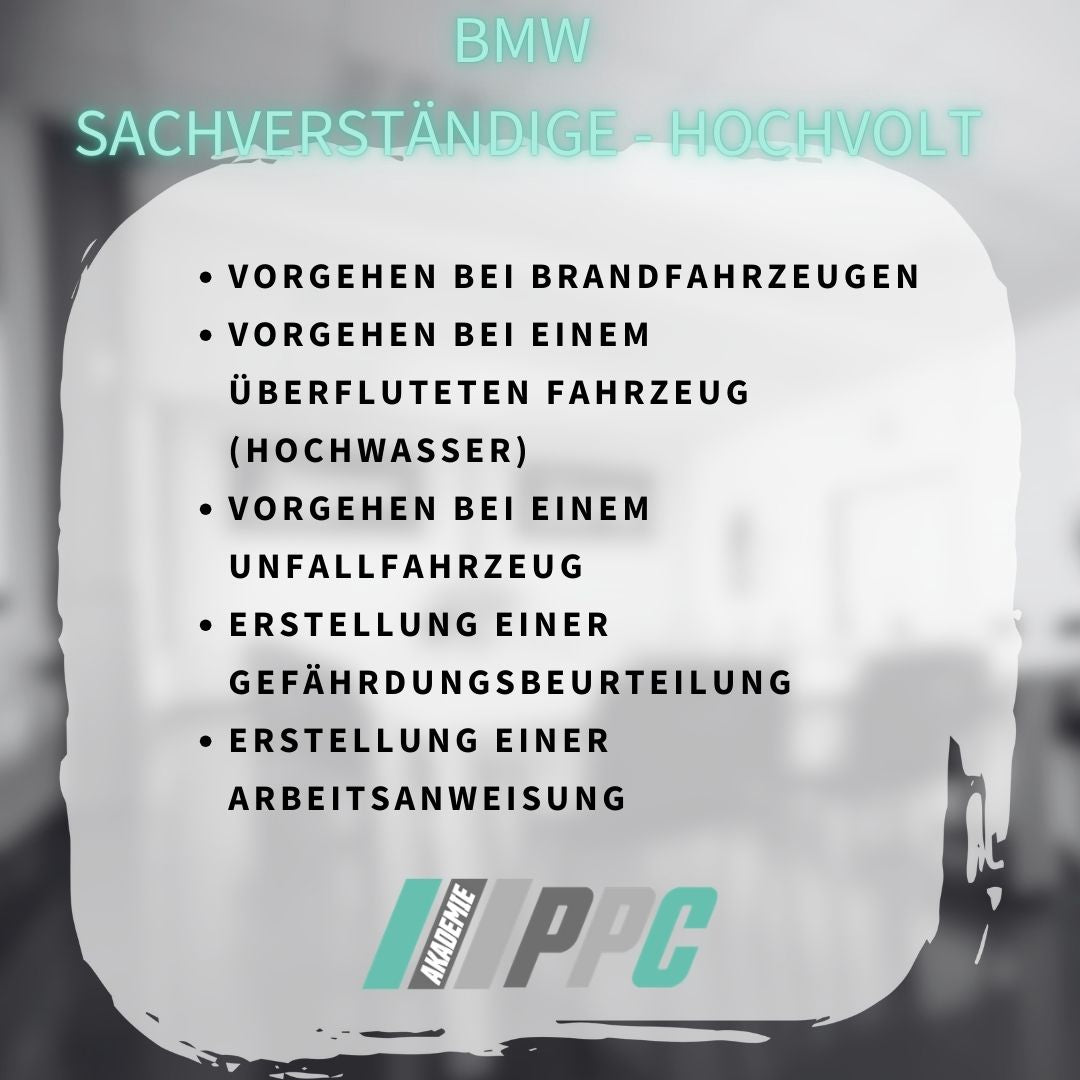 BMW Sachverständige - Hochvolt