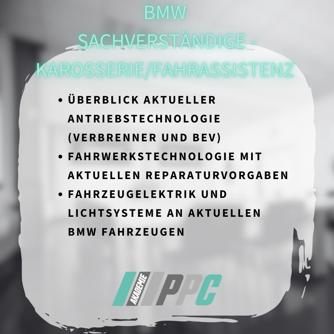 BMW Sachverständige - Karosserie/Fahrassistenz