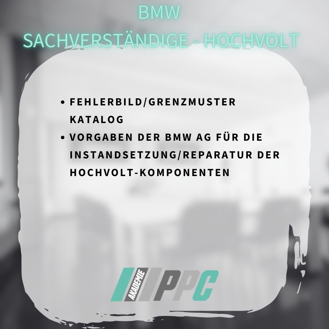 Produktbild Fortbildung Hochvolt-Technologie KFZ Sachverständige.