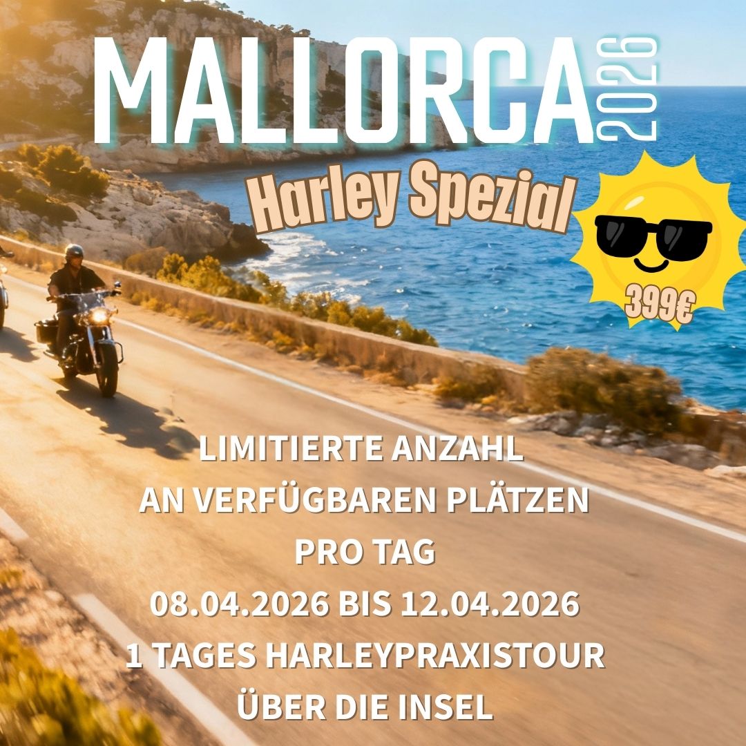 Produktbild für eine Harley Davidson Fortbildung für KFZ Sachverständige auf Mallorca.