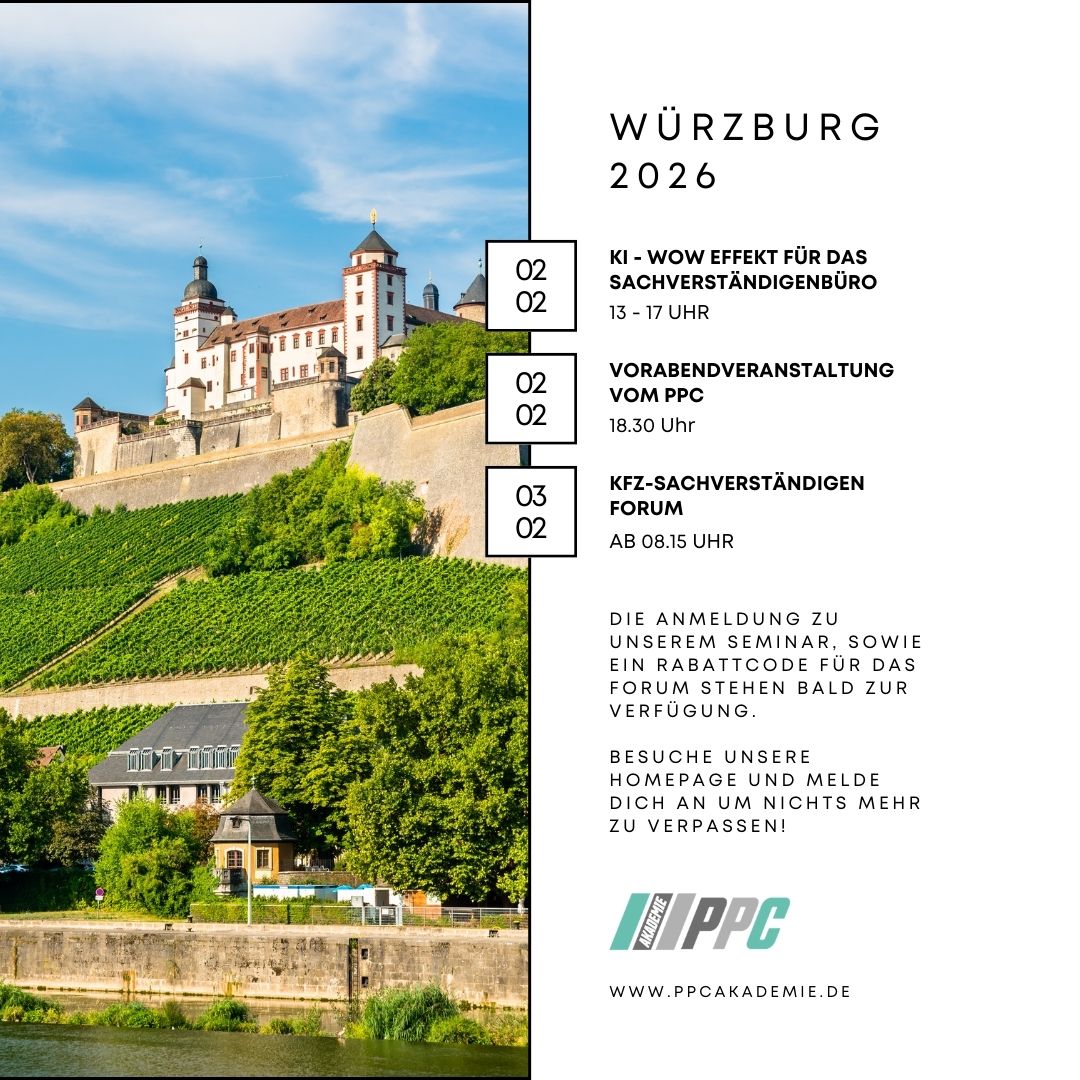 Produktbild für die Büro Organisation mit KI für KFZ Sachverständigen mit Dozent Dirk Eidner.