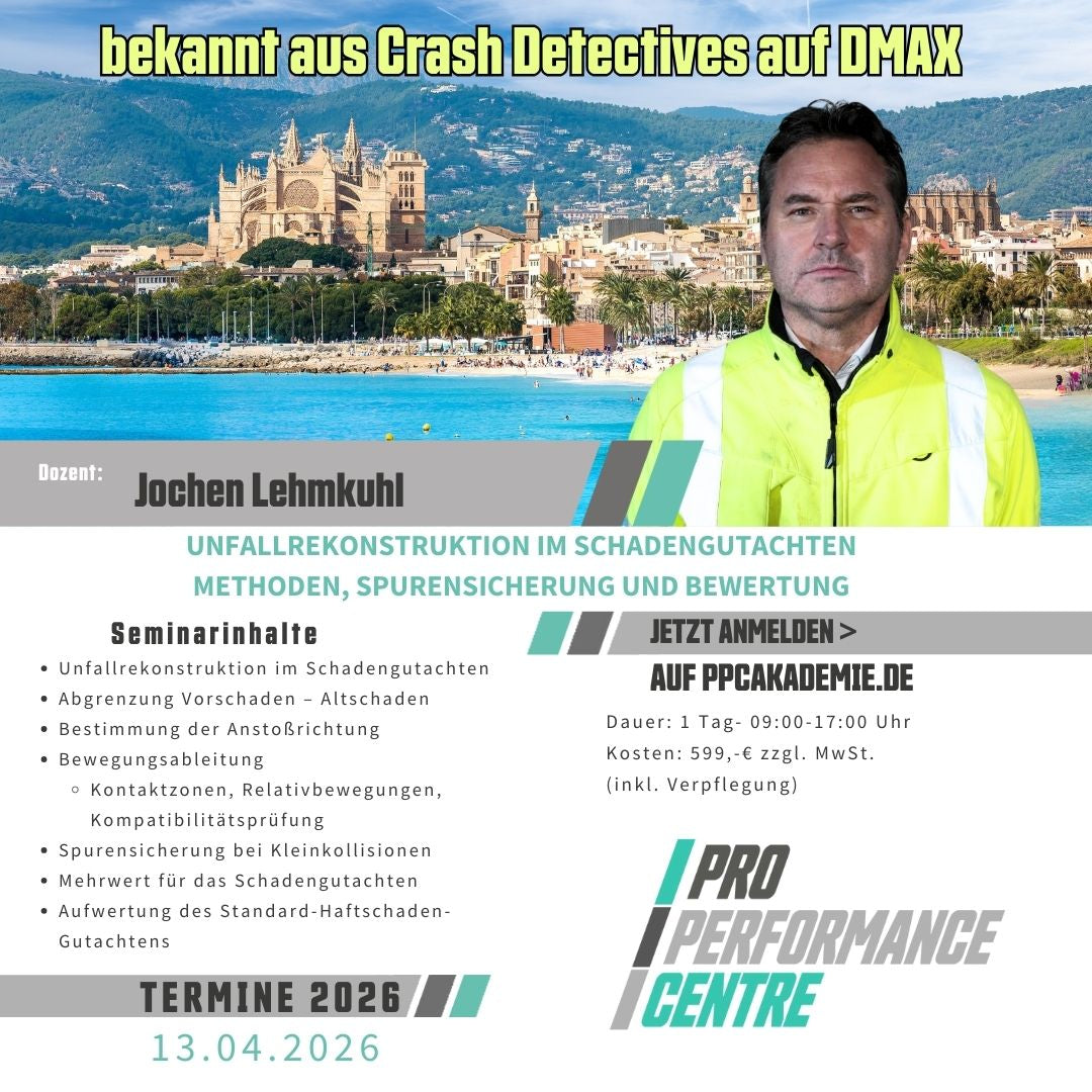 Portrait von Jochen Lehmkuhl KFZ Sachverständige Fortbildung Akademie Mallorca.